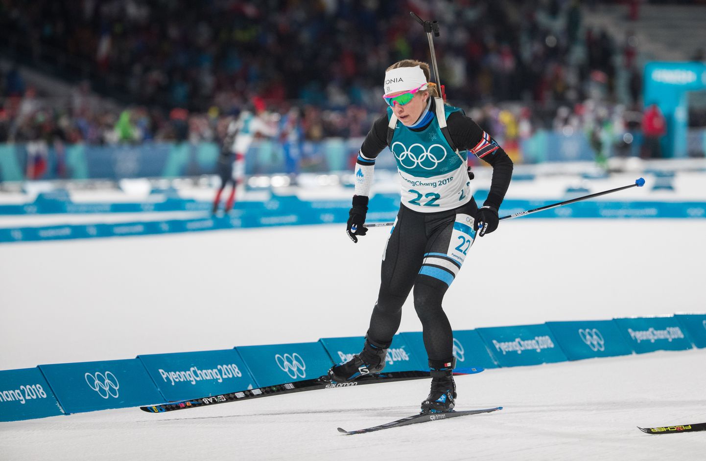 Johanna Talihärm Pyeongchangi olümpiamängudel.