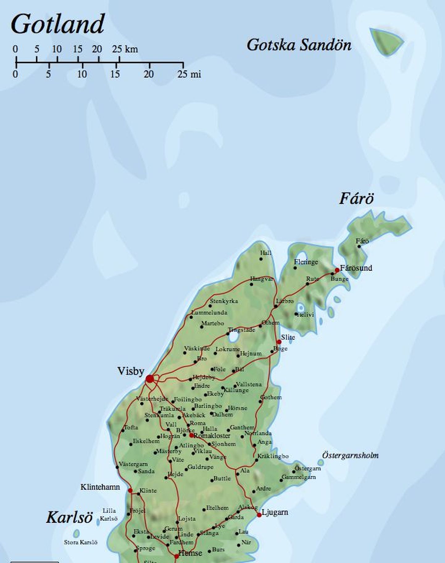 Gotlandi kaart.
