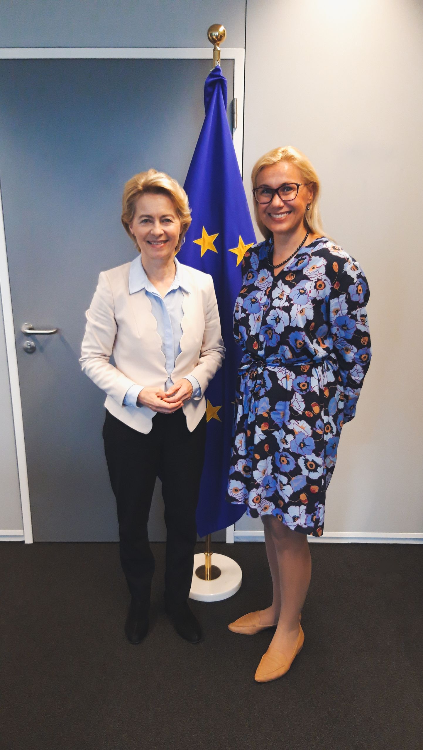 Eesti Euroopa Komisjoni volinikukandidaat Kadri Simson kohtus täna Brüsselis Euroopa Komisjoni tulevase presidendi Ursula von der Leyeniga.