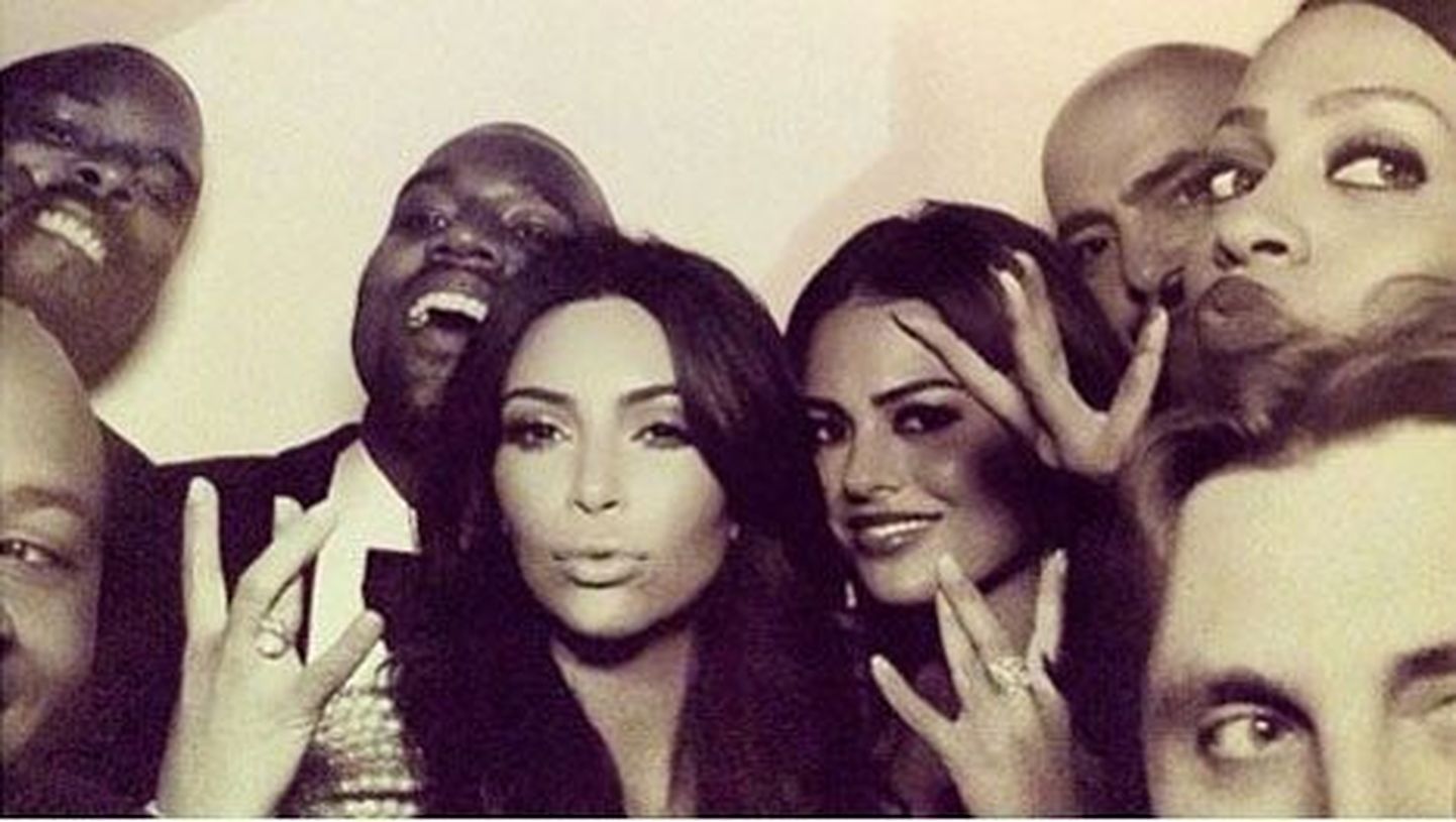 Kim Kardashian, Kanye West, Tracey Mills