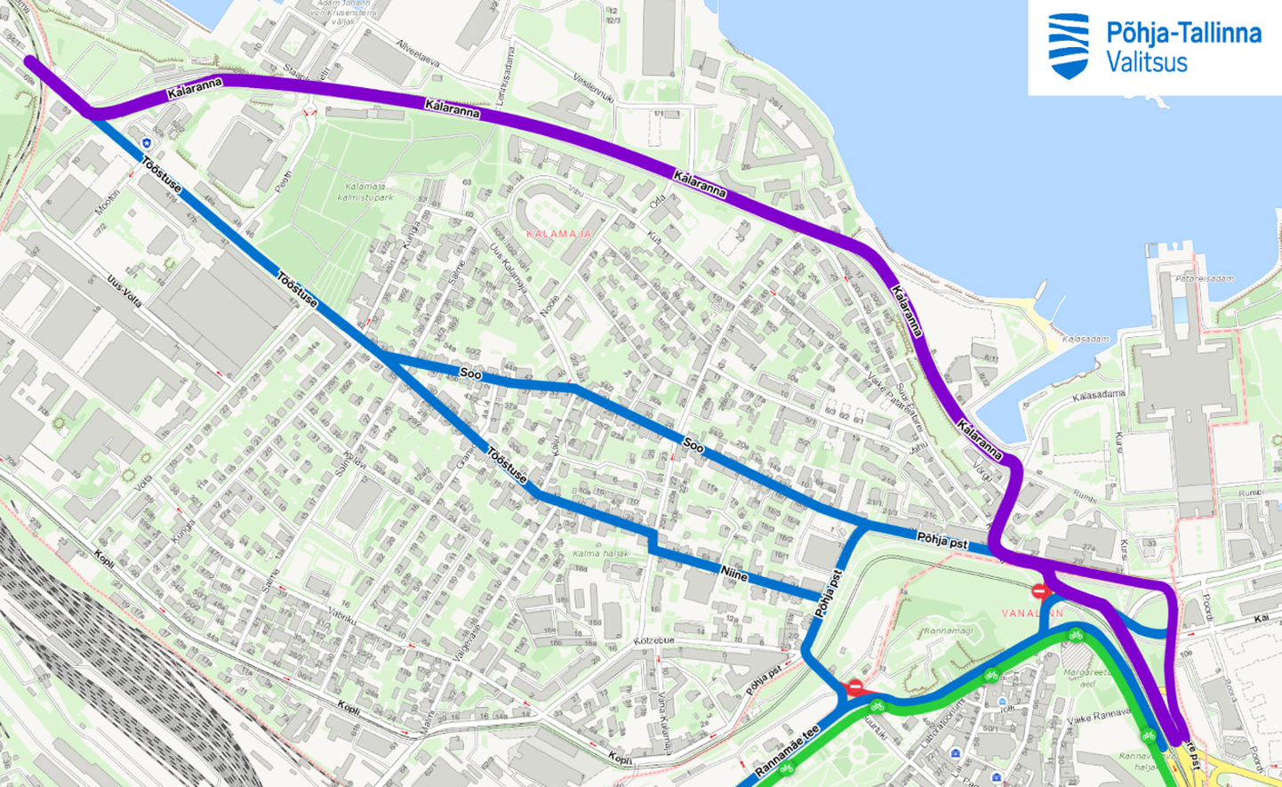 План изменений организации дорожного движения в Пыхья-Таллинне и Кесклинне.