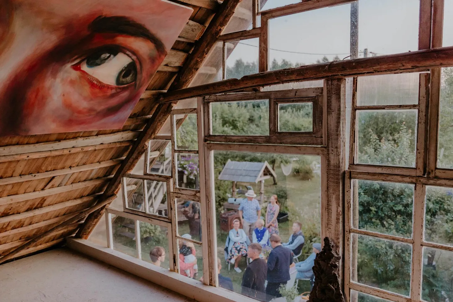 «Kolmainsus-teadus-ulme» Voronja galeriis. Elo-Mai Mägi «Ta ei näe üldse, kui ta ei näe iseenennast». FOTOd: Evelin Lumi