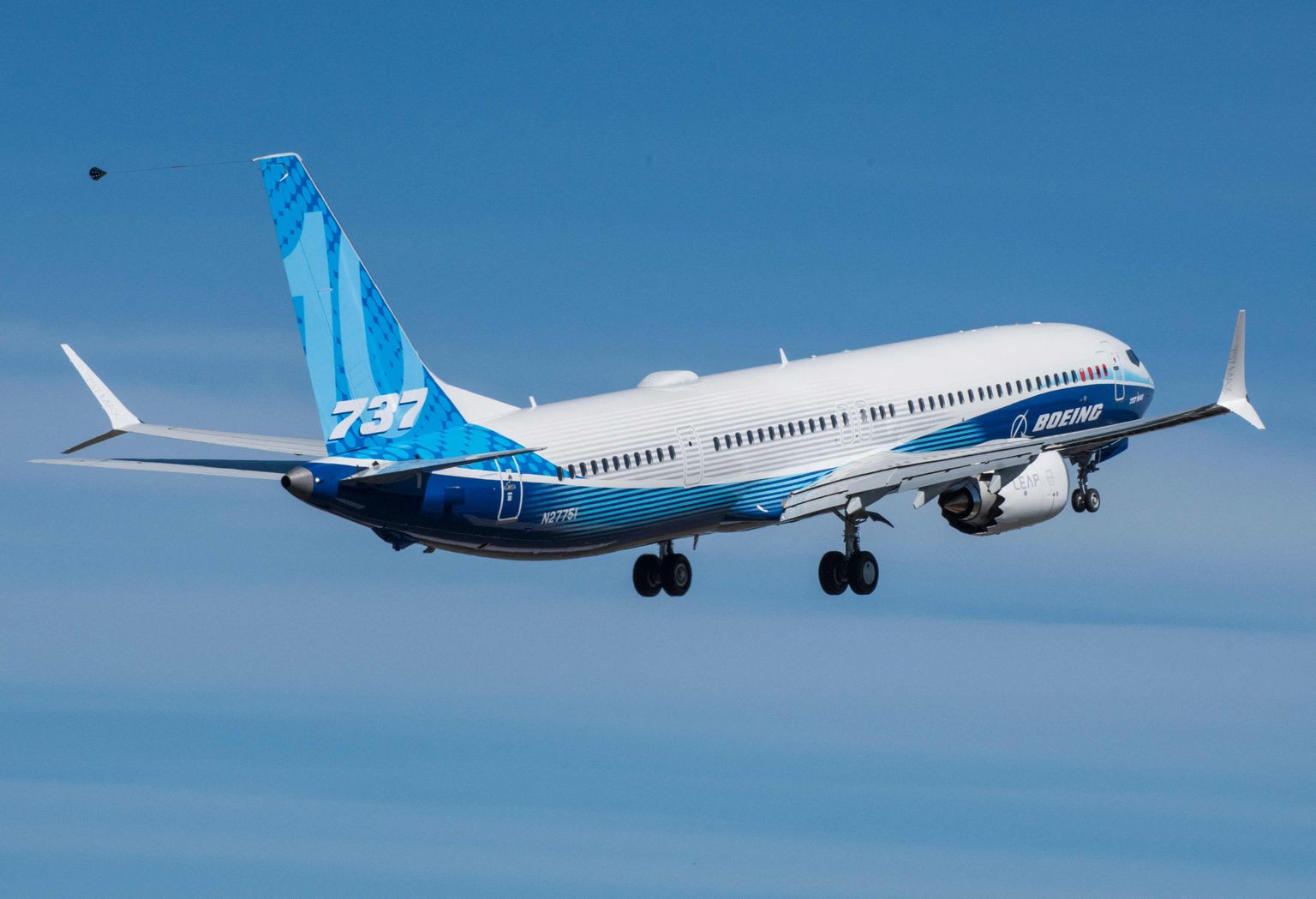 "The Boeing Company" ražotais lidaparāts "737 MAX".