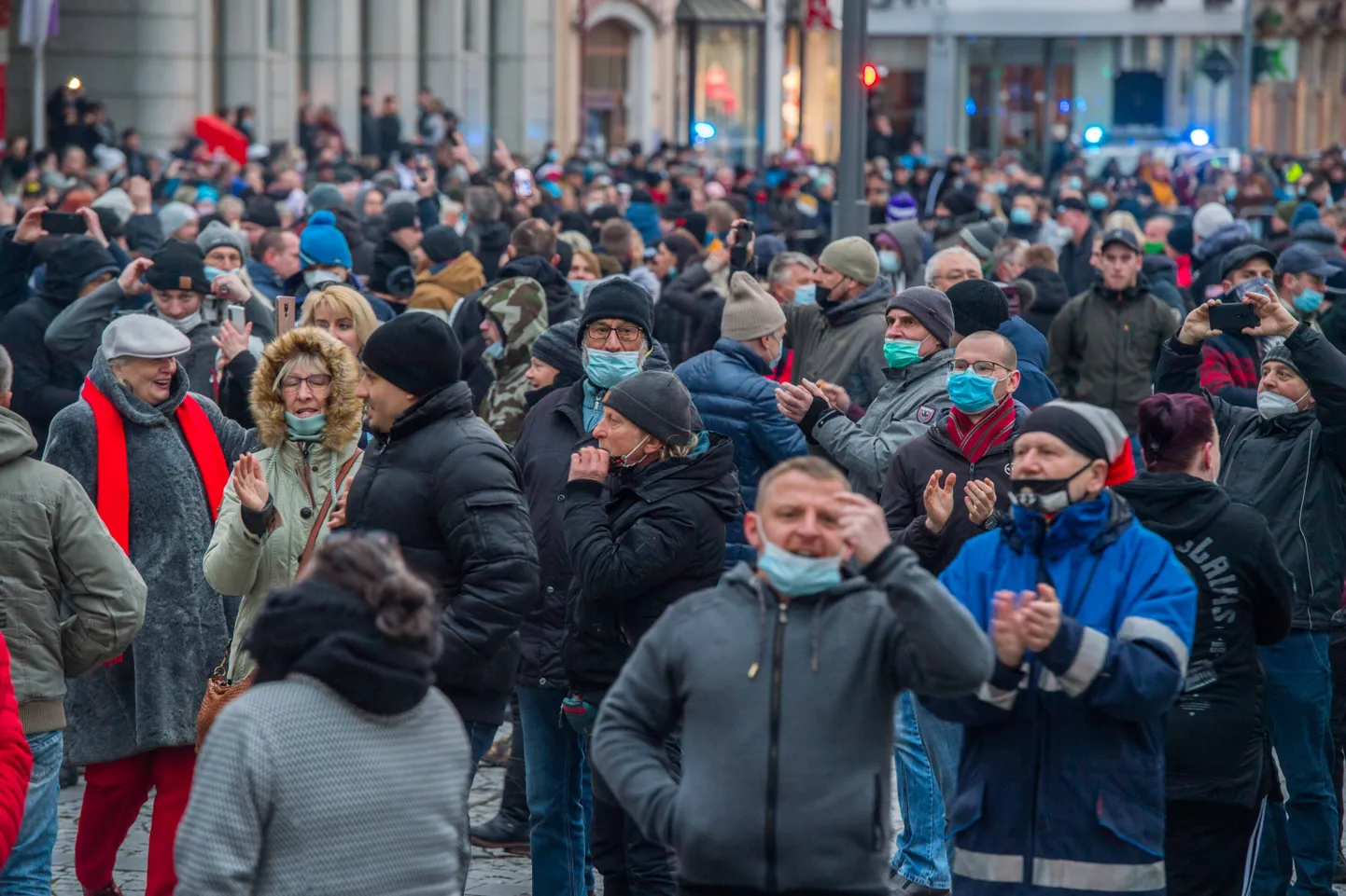 Freie Sachseni meeleavaldus Aue linnas.