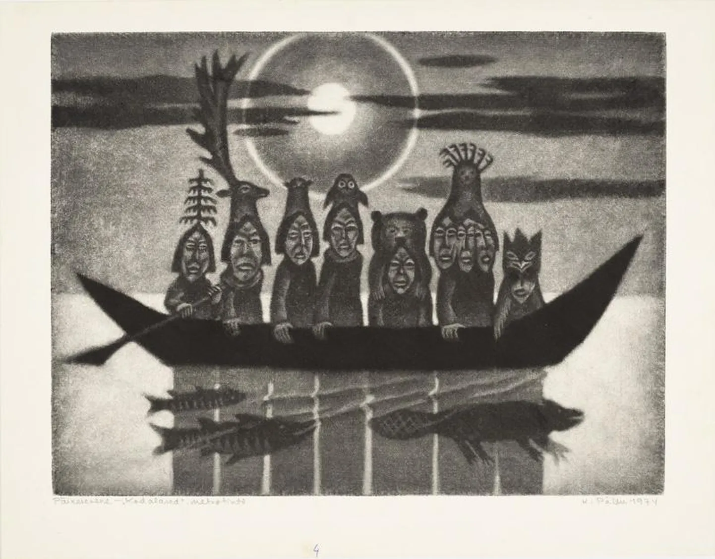 Kaljo Põllu „Päikesevene“ (1974) sarjast „Kodalased“, Eesti Kunstimuuseum.