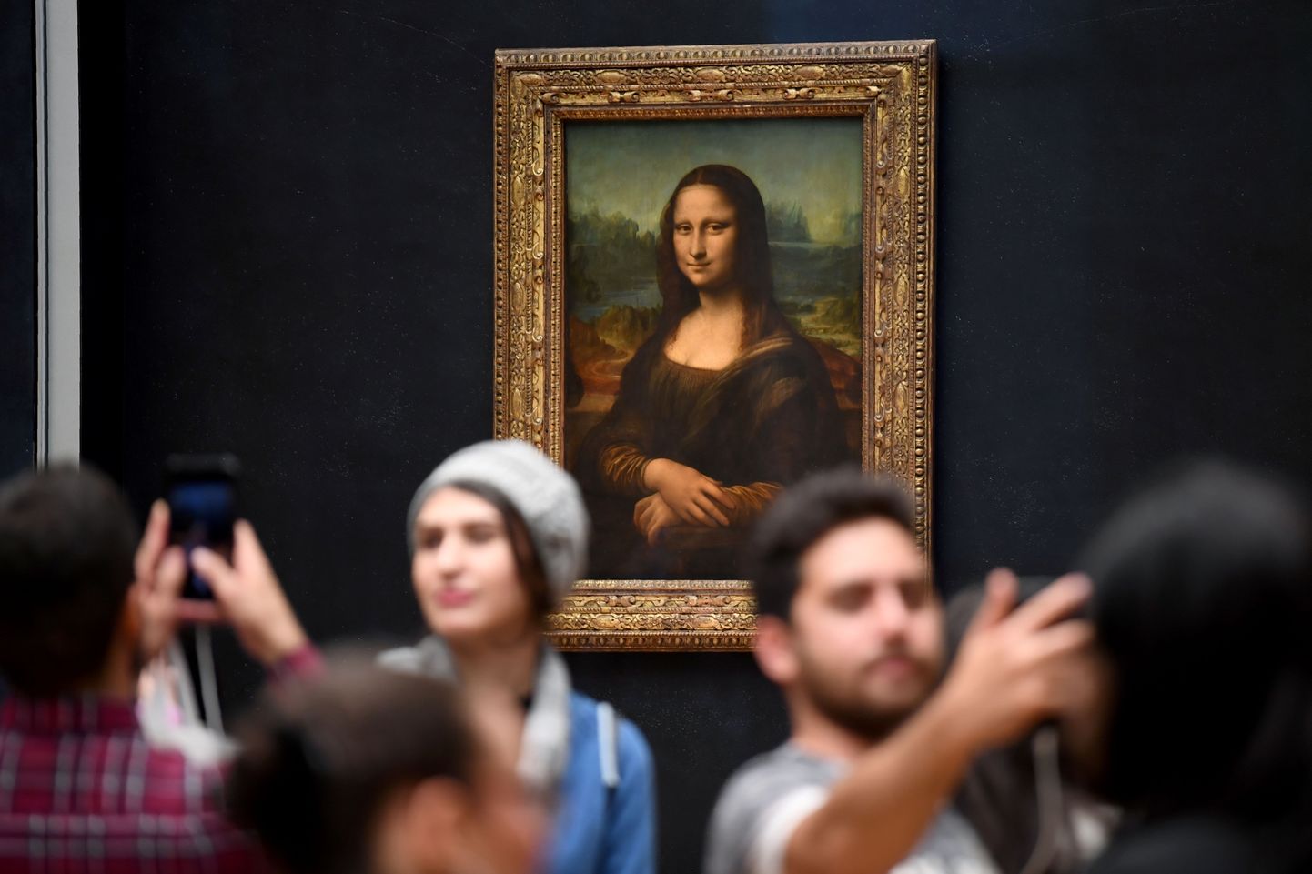 Itaalia renessansikunstniku Leonardo da Vinci maal «Mona Lisa», mis asub Pariisi Louvre'i muuseumis. Foto on tehtud oktoobris 2019