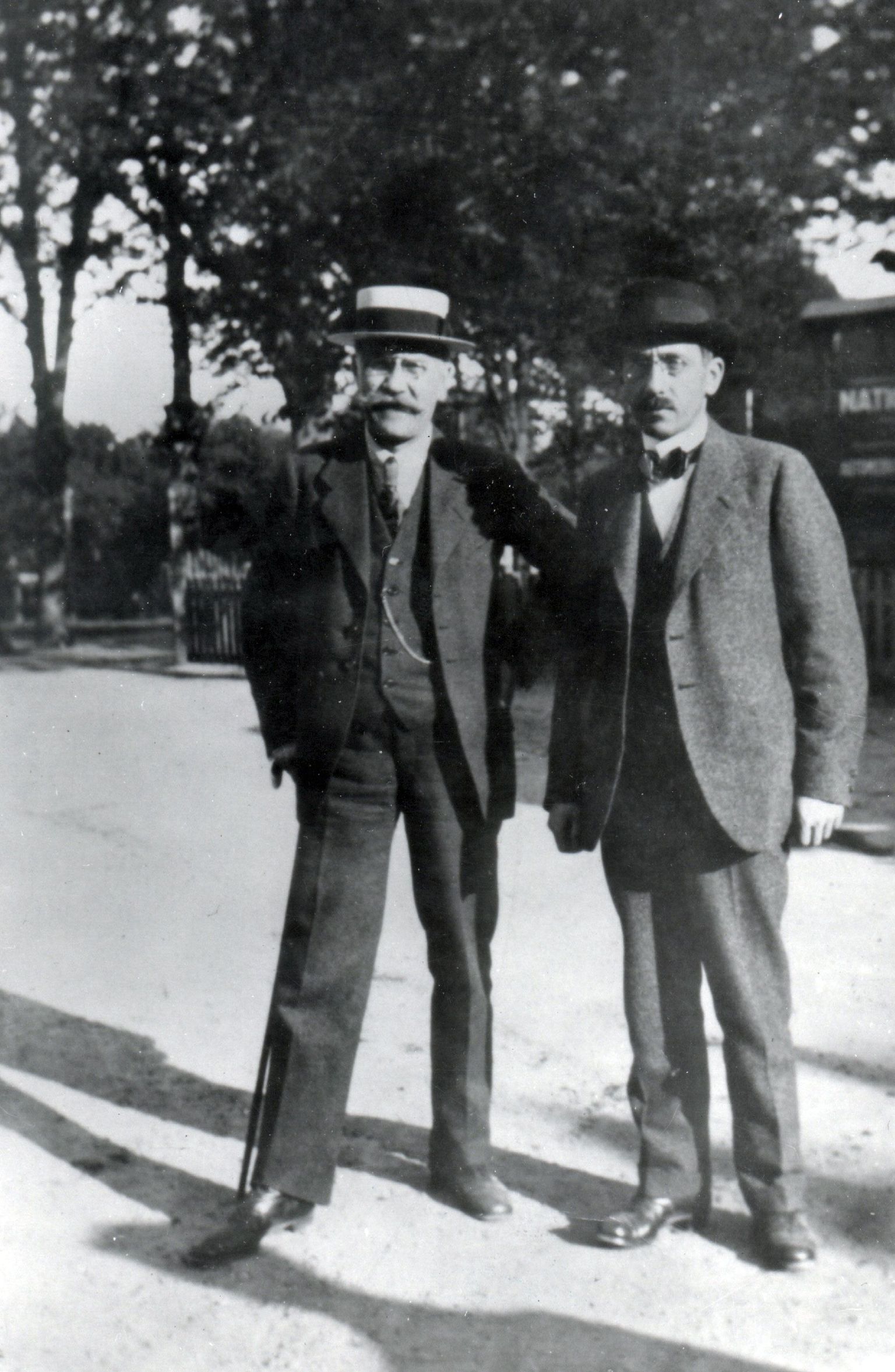 Eduard Vilde ja Gustav Suits 1919. aastal Kopenhaagenis.