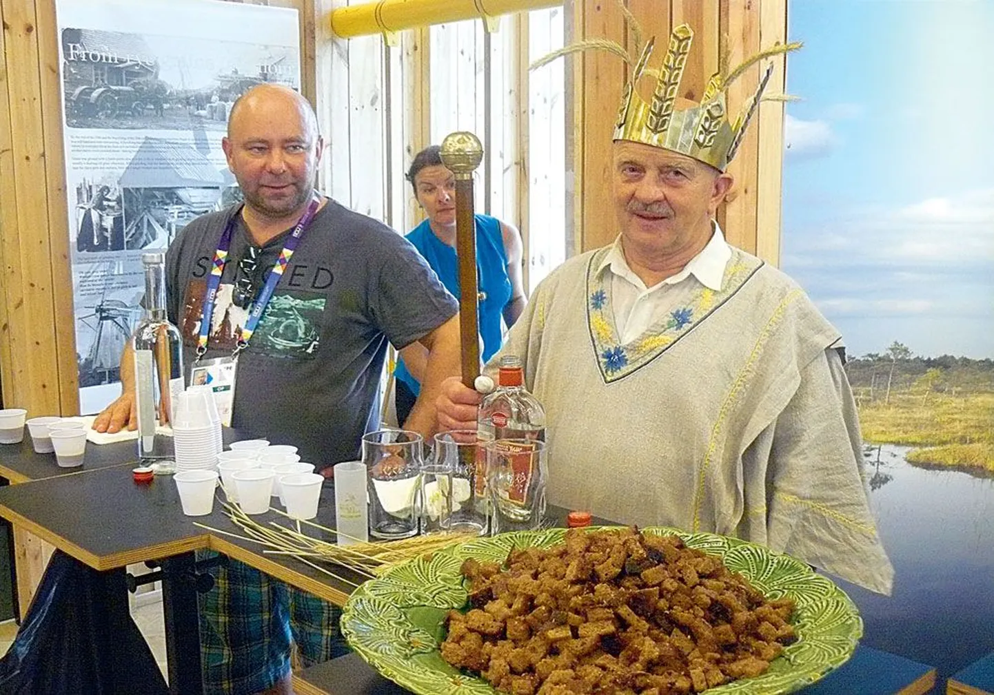 Rukki-kuningas Hans Kruusa-
mägi oma esindusfunktsiooni täitmas.