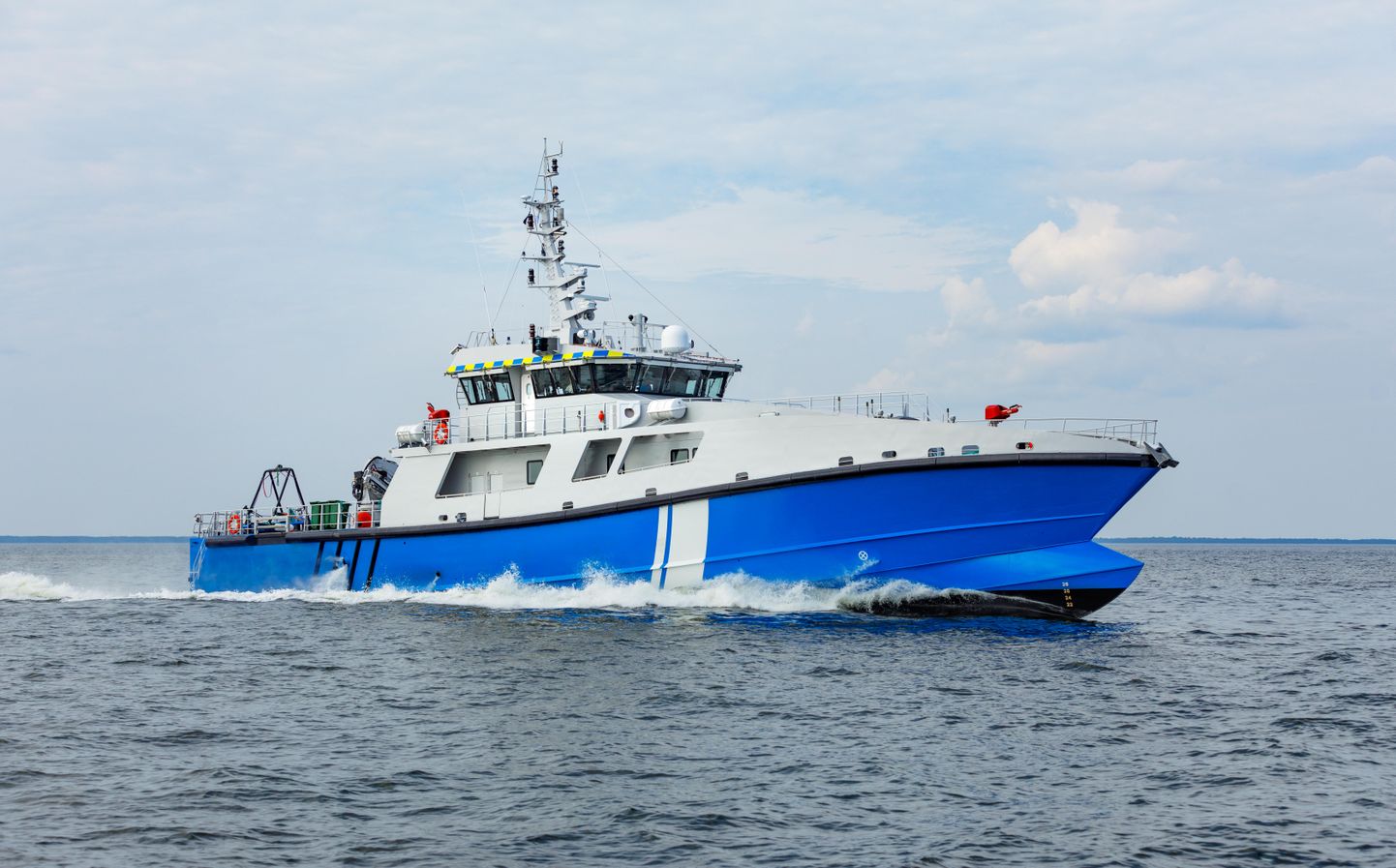 Eesti Politsei-ja Piirivalveametile ehitatud 45 meetrine reostustõrjevõimekusega patrull-laev “Raju"