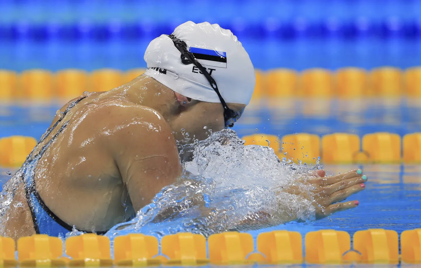Maria Romanjuk ujus lühiraja Euroopa meistrivõistlustel 50 m rinnulidistantsil isikliku rekordi.