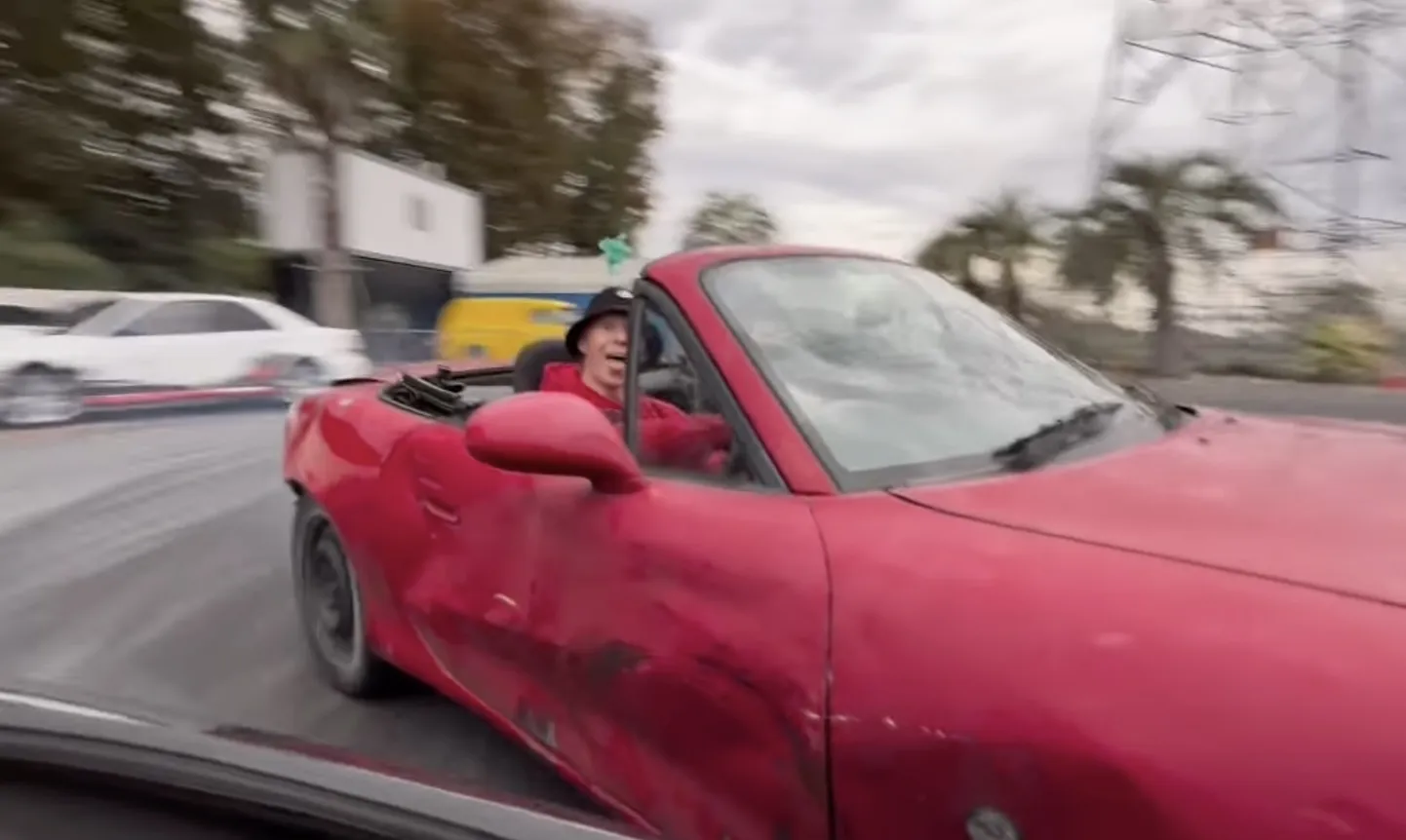 Kalle Rovanperä driftimas.