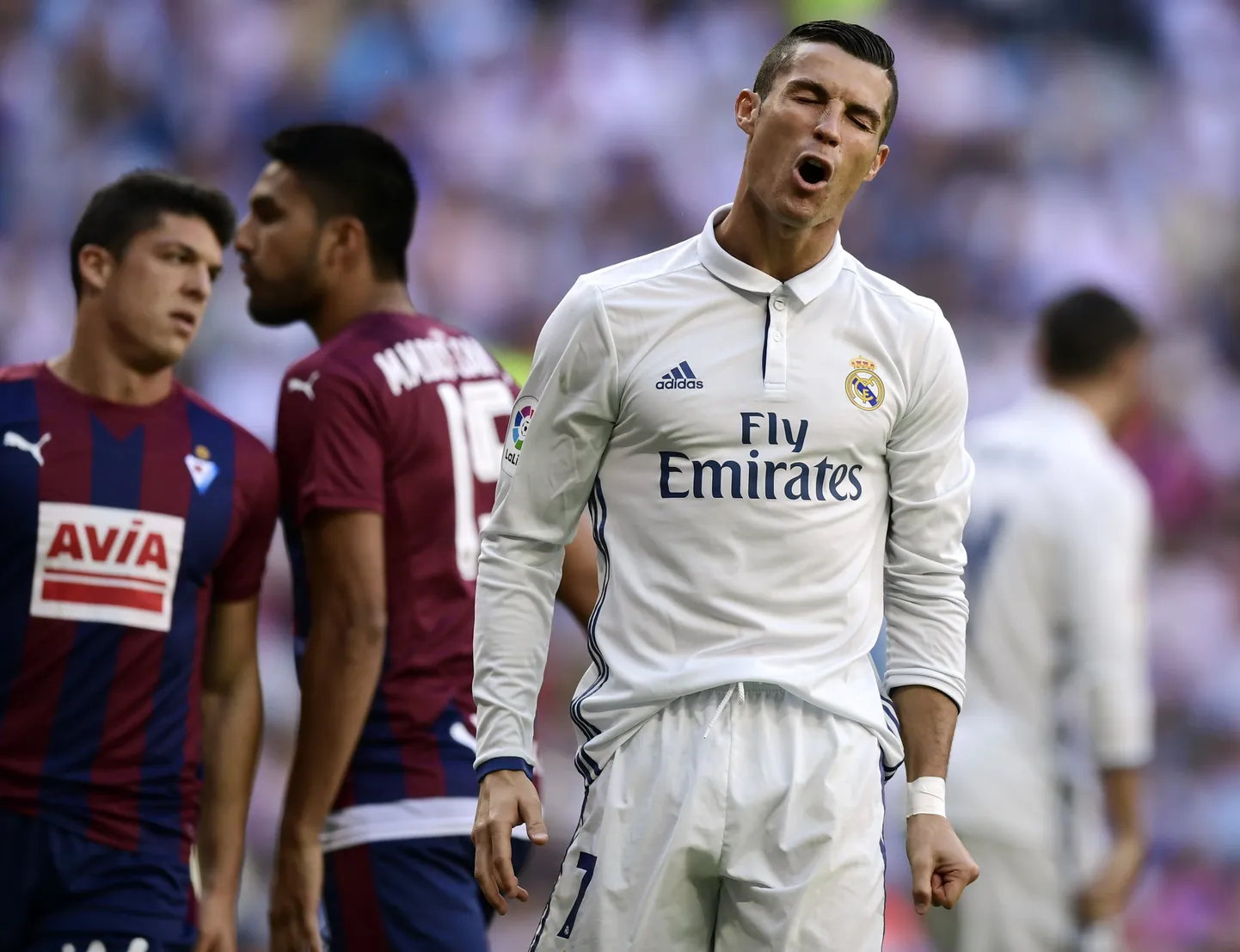 Pettunud Cristiano Ronaldo.
