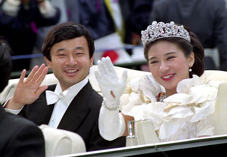 Jaapani kroonprints Naruhito ja kroonprintsess Masako 9. juunil 1993 oma pulmapäeval