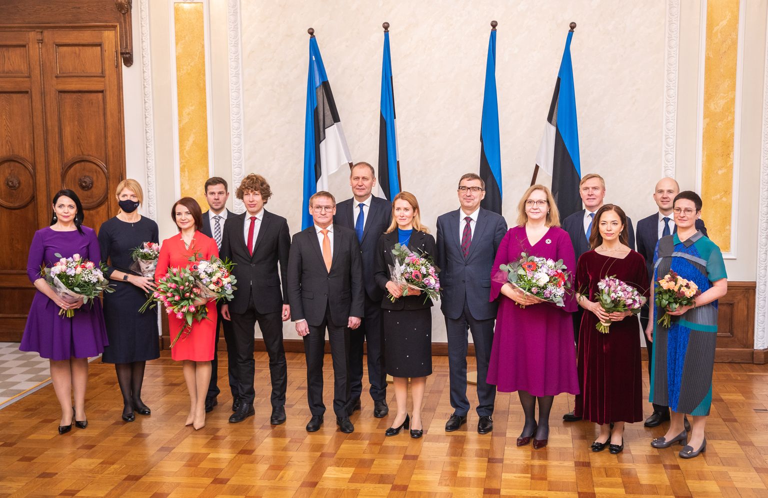 The ministers of the government of Kaja Kallas.