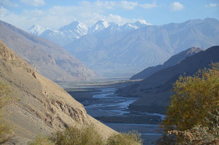 Pandži jõgi Tadžikistani ja Afganistani piiril. Foto:
