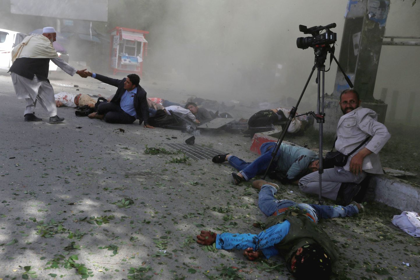 Pärast teist plahvatust Kabulis.