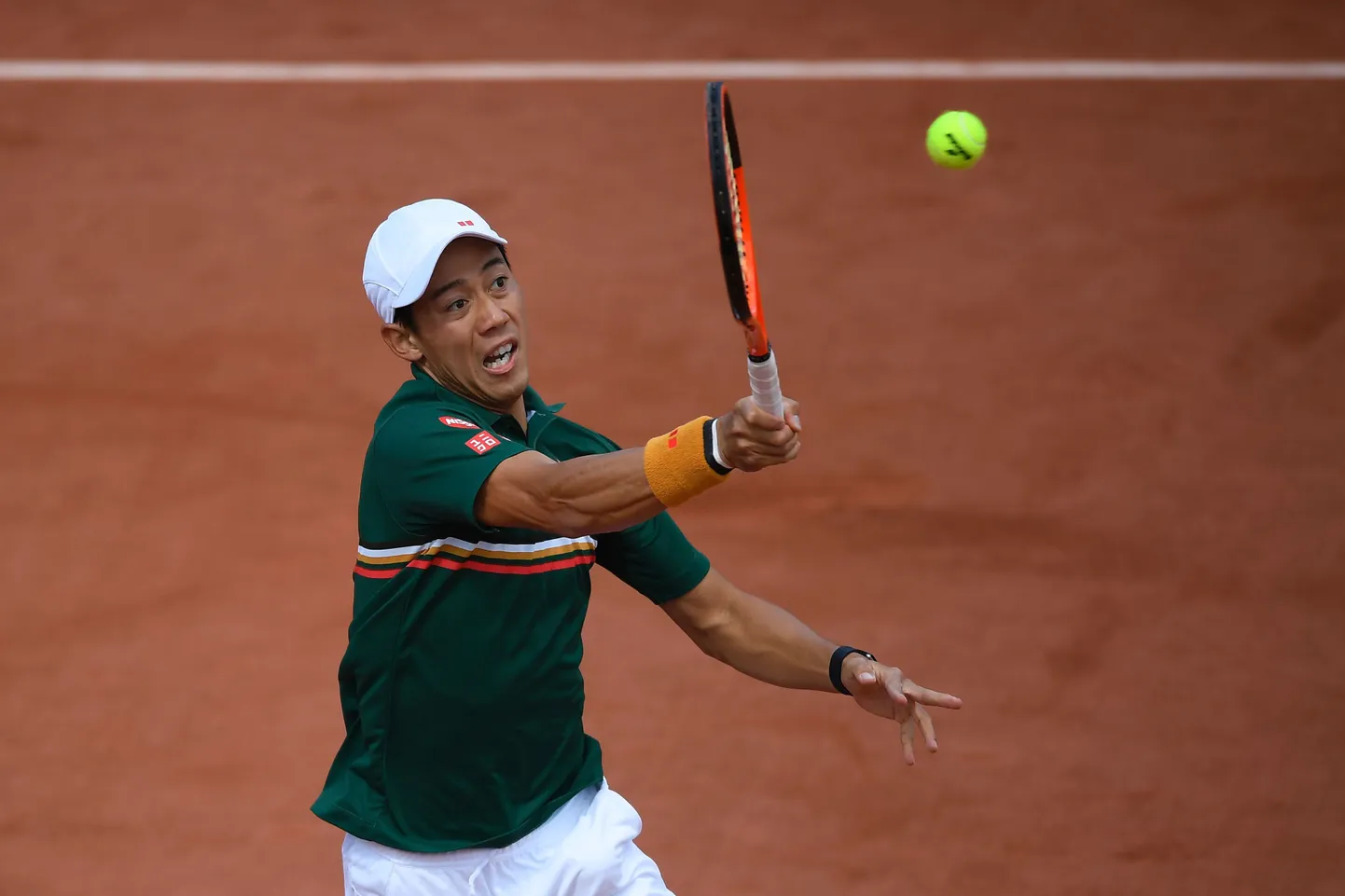 Kei Nishikori oli Prantsusmaa lahtiste kolmandas ringis püstihädas noore lõunakorealase Hyeon Chungiga.