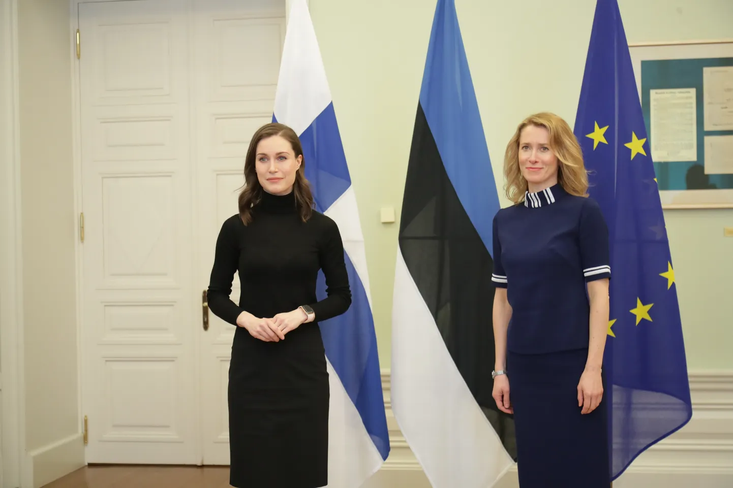 Soome peaminister Sanna Marin Eesti visiidil.