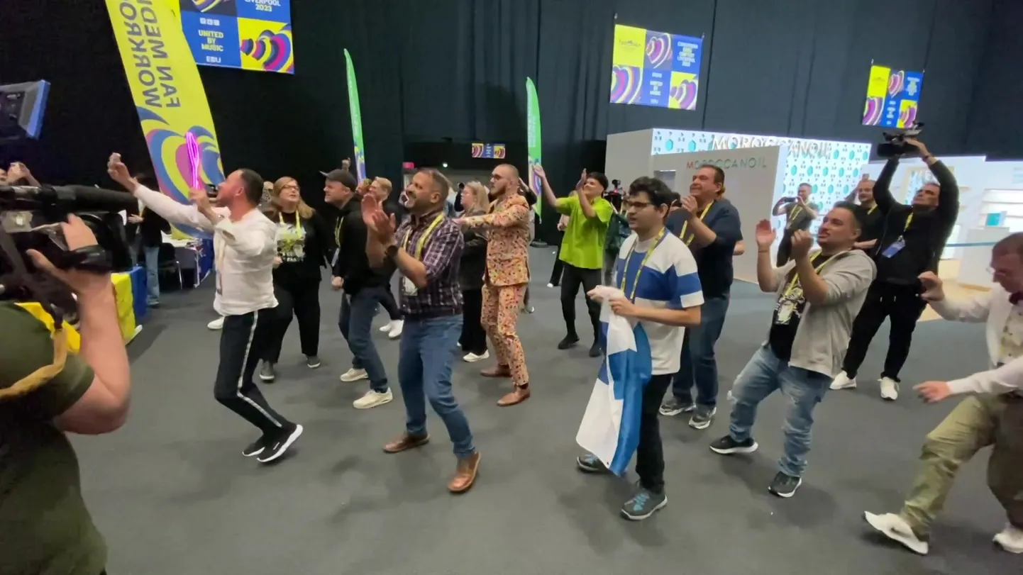 Eurovisiooni pressiruum Soome laulu ajal