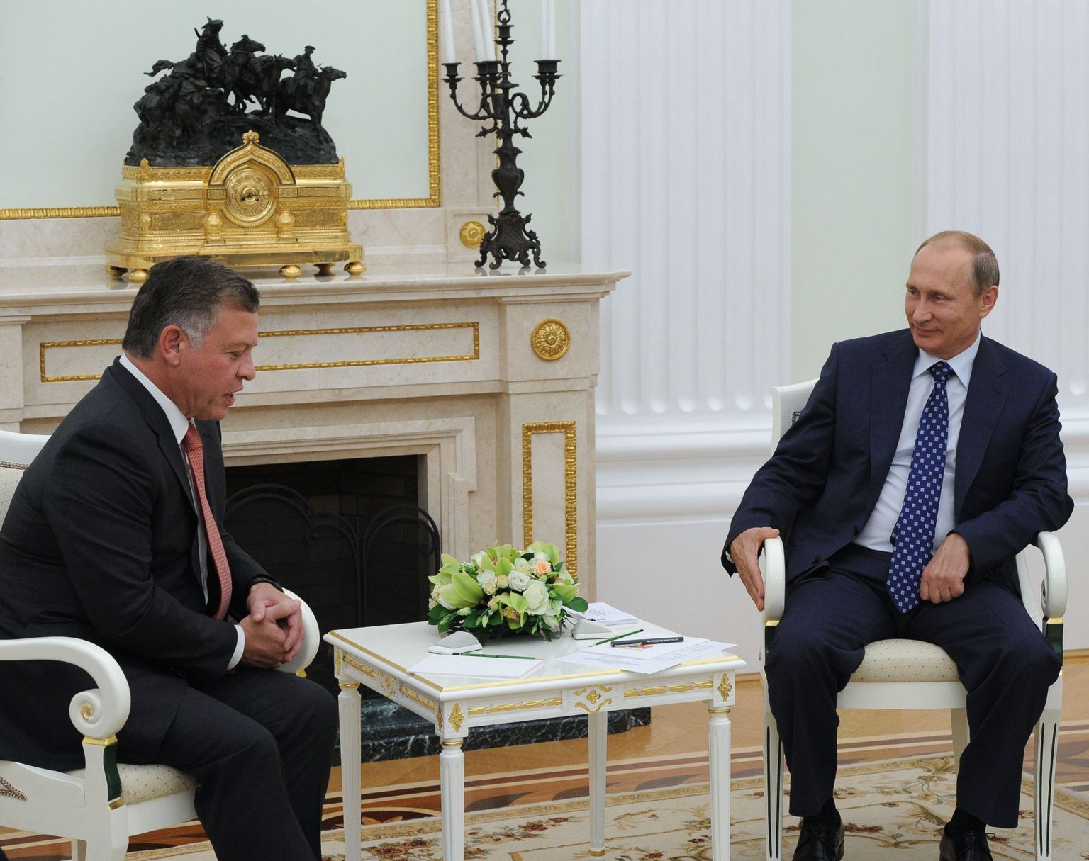 Venemaa president Vladimir Putin kohtus Jordaania kuningaga.