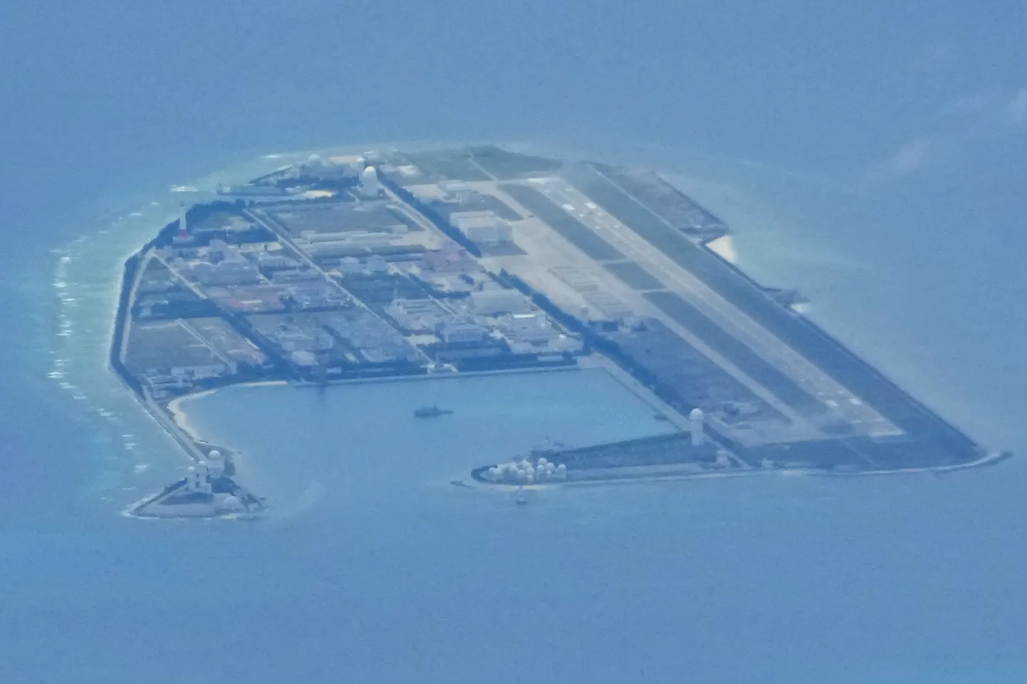 Hiina rajatised Spratly saartel. Foto pärineb 2022. aastast