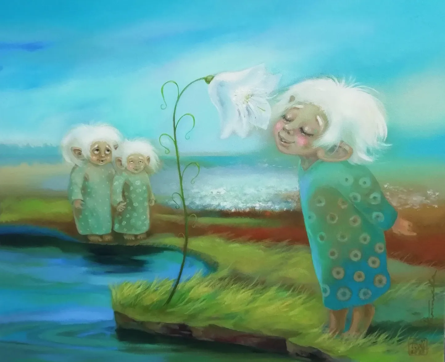 Kunstnik ja raamatuillustraator Pille Tammela trollid.