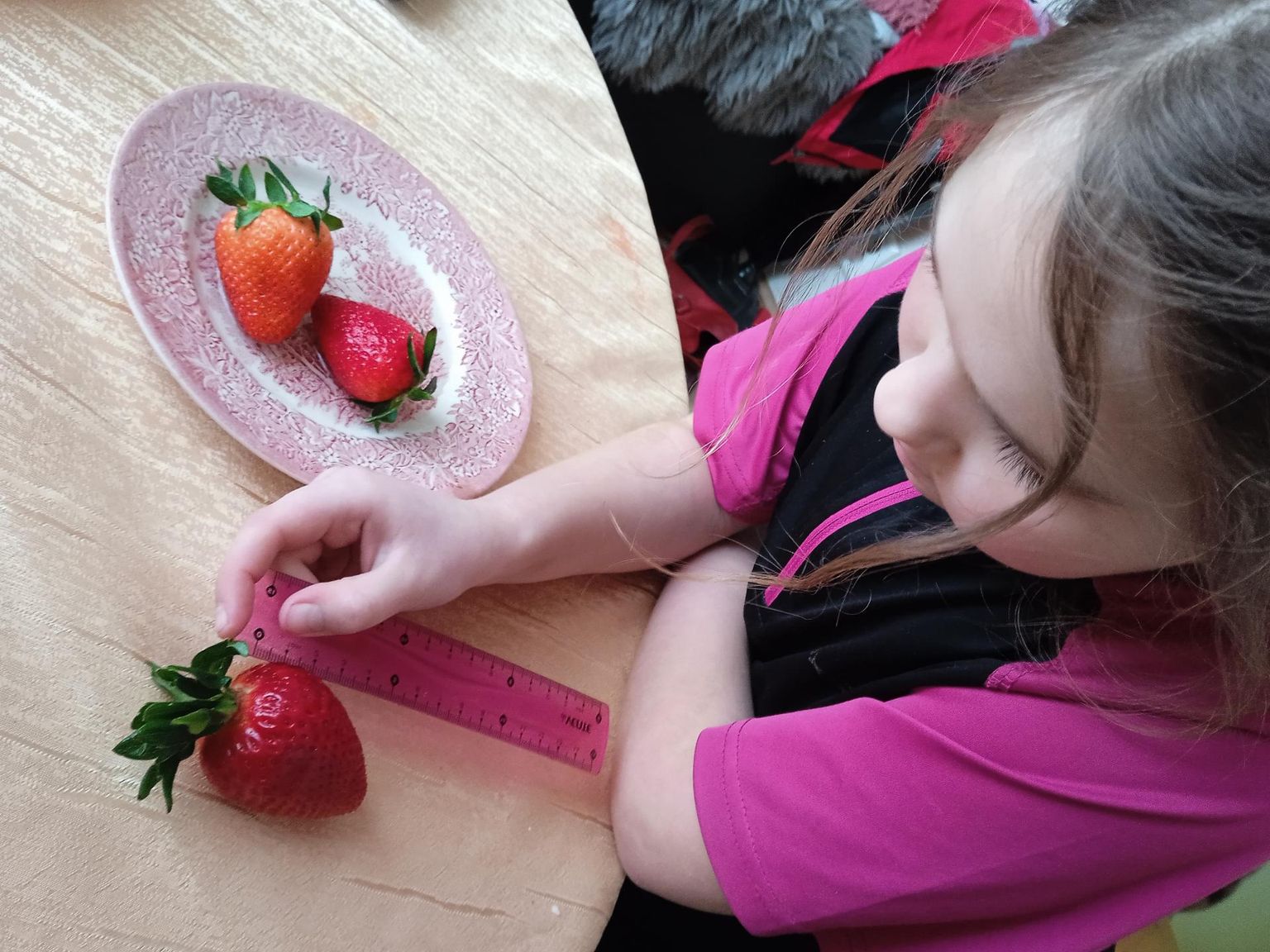 Välileti maasikad olid 7–8 sentimeetri pikkused.