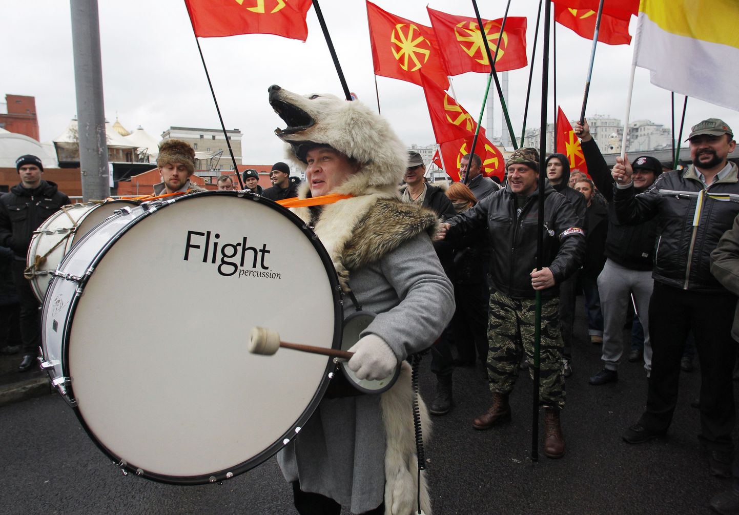 Русский марш в Москве.