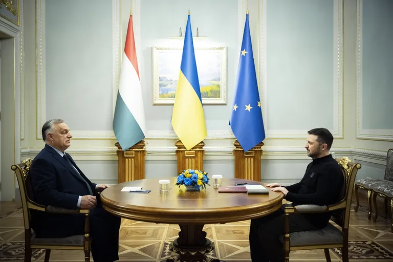 Виктор Орбан приехал в Киев для переговоров с Владимиром Зеленским, 2 июля 2024 года.