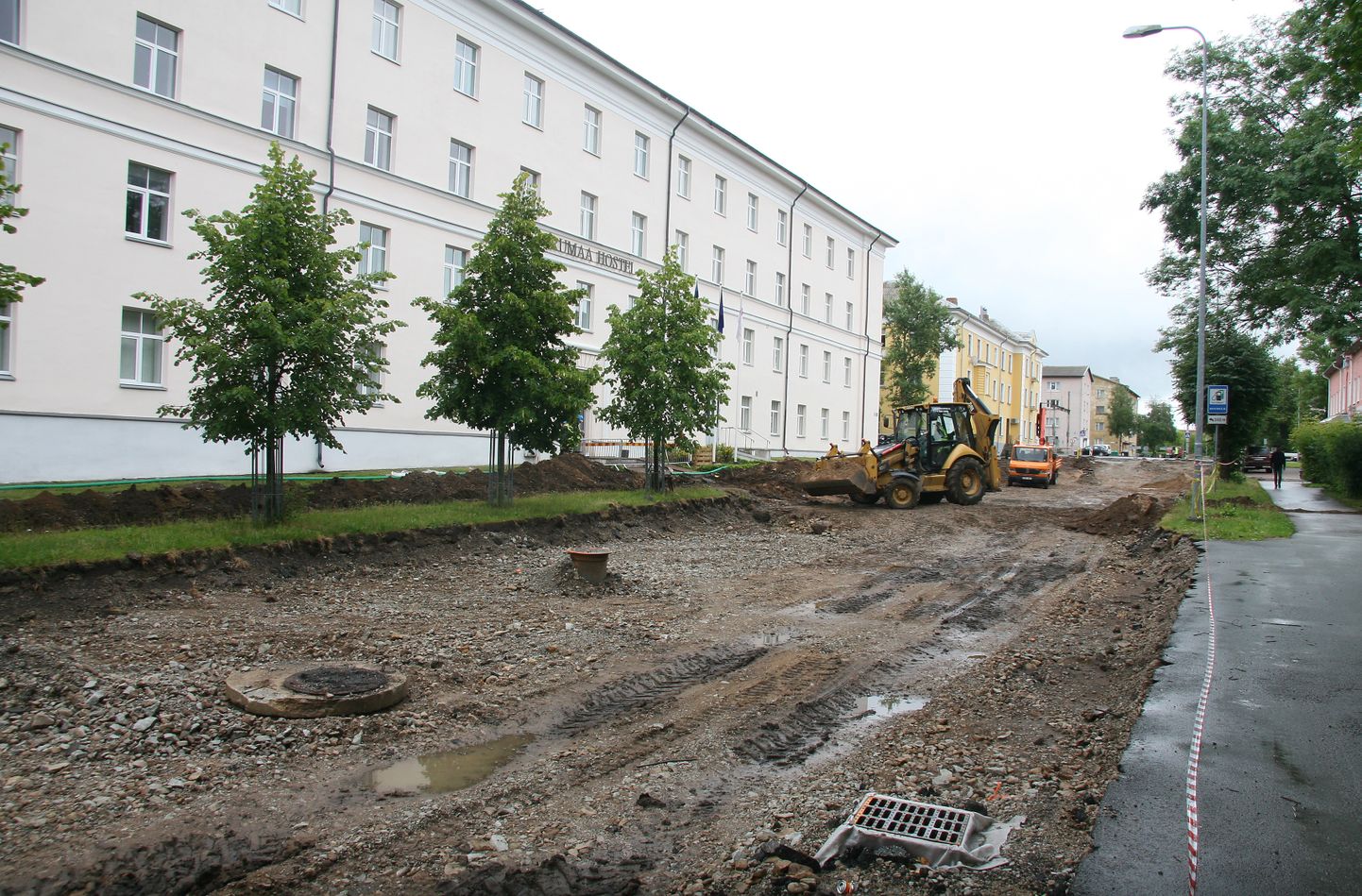 В течение лета город Кохтла-Ярве активно ремонтировал улицы.