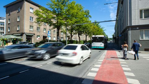 FOTOD ⟩ Tallinn lõpetas Gonsiori tänaval kehtinud muutsuunaliikluse