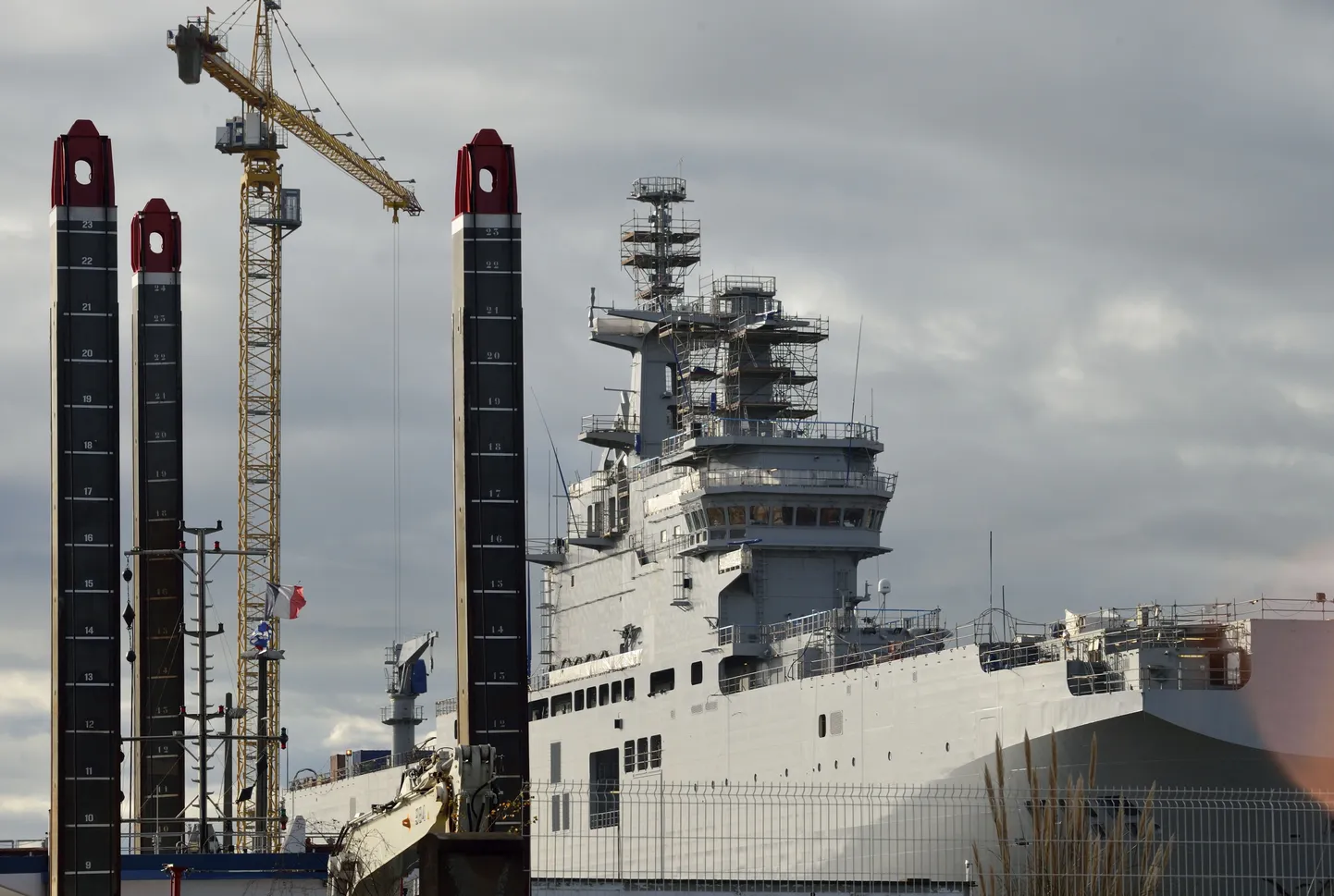 Mistral-tüüpi Sevastopol Prantsusmaal  Saint-Nazaire'is.