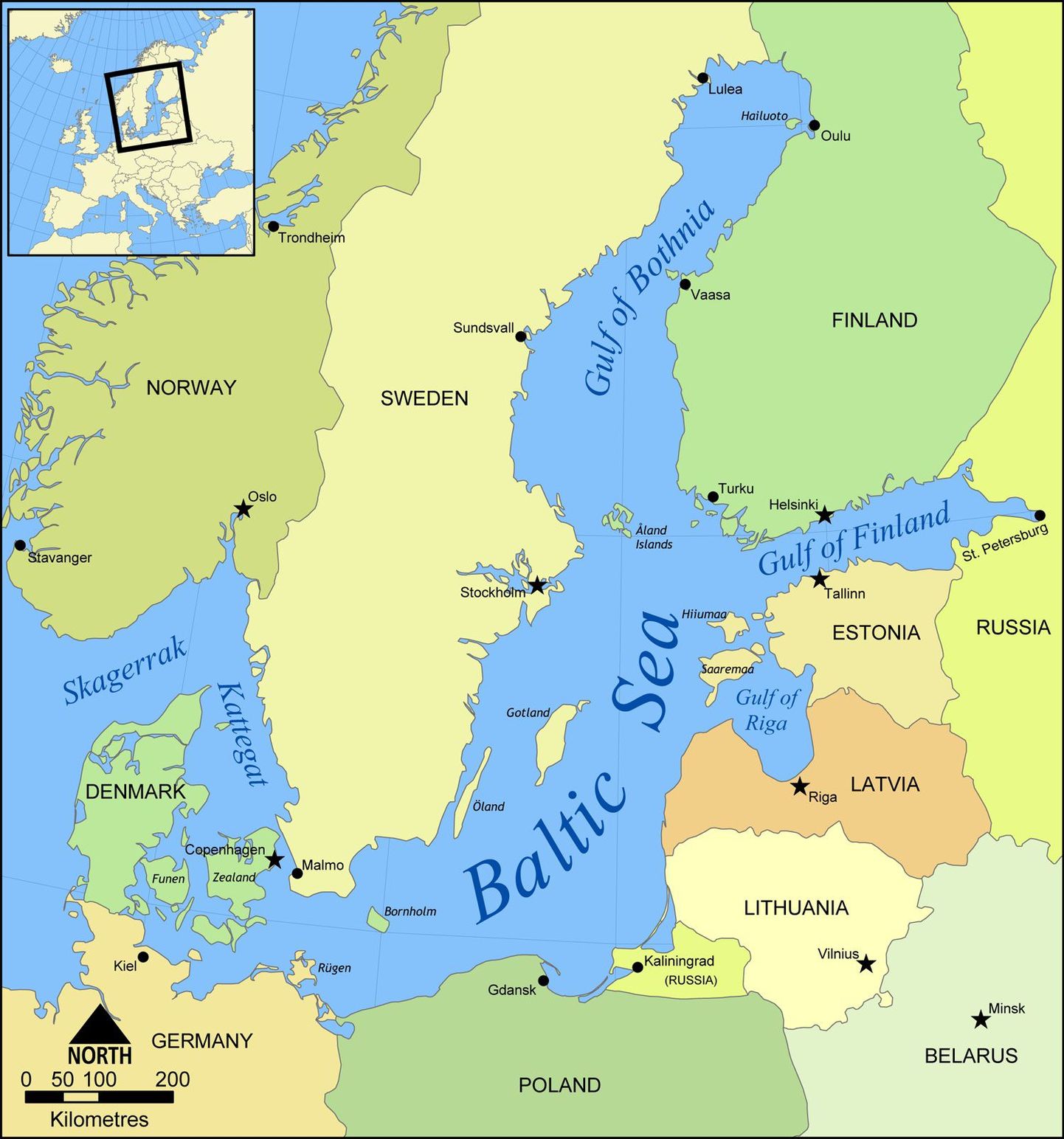 Läänemere-äärsed riigid.