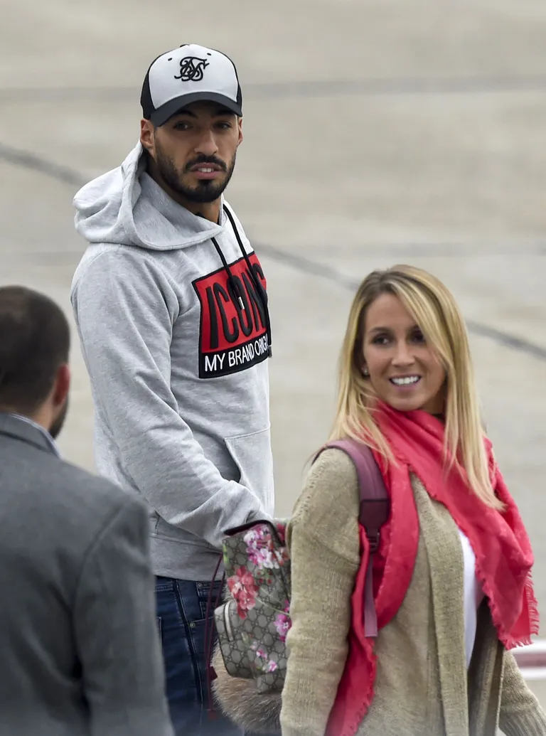 Luis Suarez ja ta naine Sofia Balbi