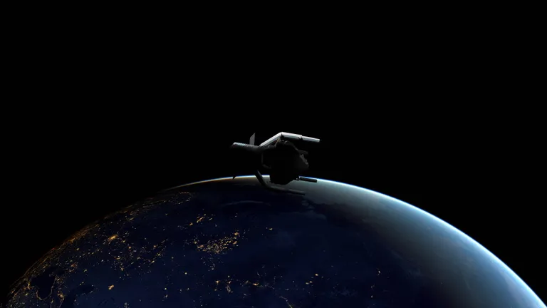 "ClearSpace" kosmosa atkritumu savācējs.