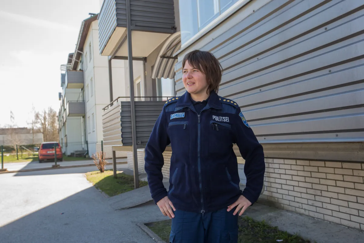 Kalamaja, Kelmiküla ja Karjamaa piirkonnapolitseinik Jekaterina Paškevitš. Foto: Tairo Lutter