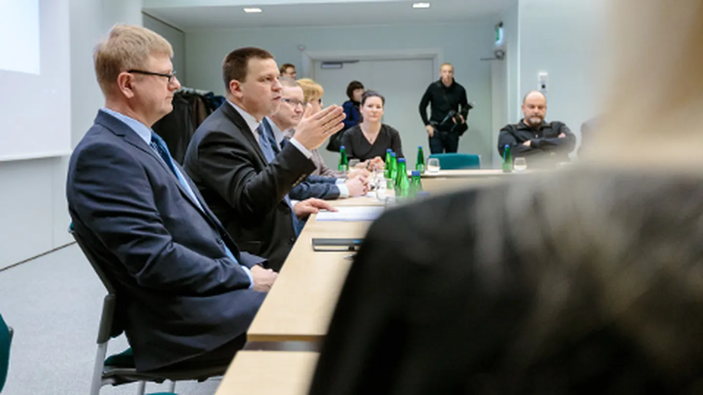 Eile hommikul kohtus Jüri Ratas Nooruse spaahotelli konverentsisaalis omavalitsuste esindajate ja ärimeestega.