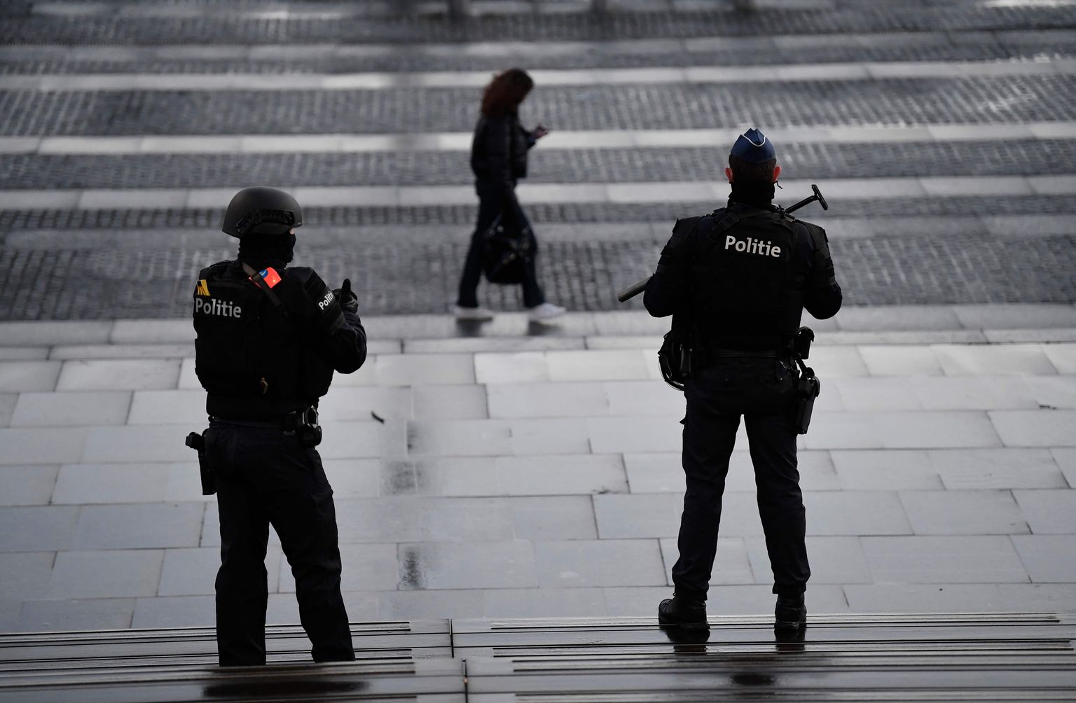 Belgia politseinikud. Foto on illustreeriv.