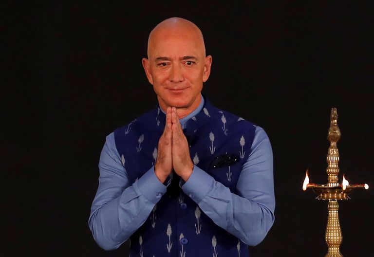 Jeff Bezos jaanuaris 2020 Indias New Delhis