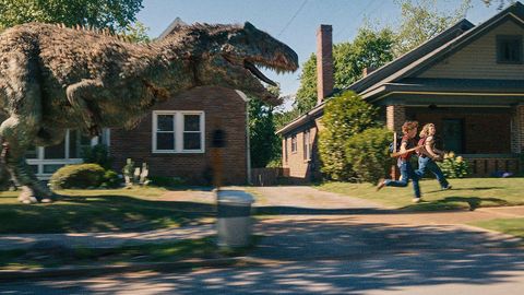 Review: "The End of the Street" dreams of a peaceful Estonia, but neighbors end up on dinosaur menus