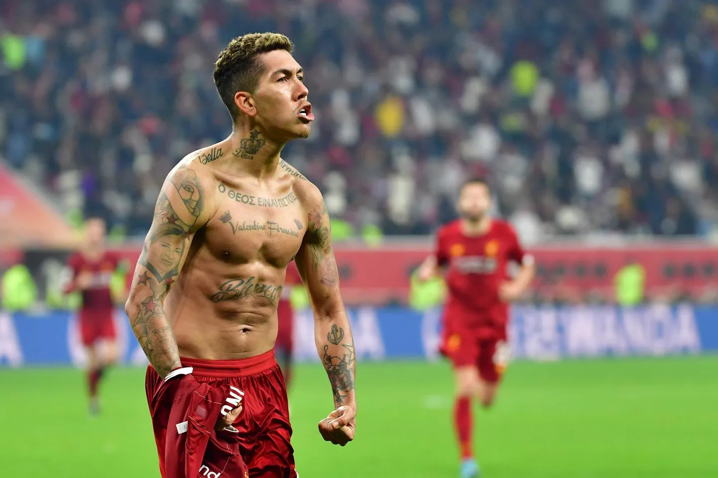 Roberto Firmino kerkis klubide MMil Liverpooli sangariks.
 FOTO: Giuseppe Cacace / afp / scanpix