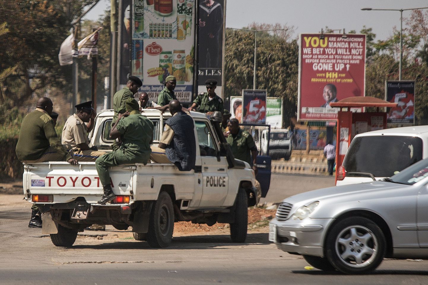 Sambia politseinikud. Pilt on illustratiivne.
