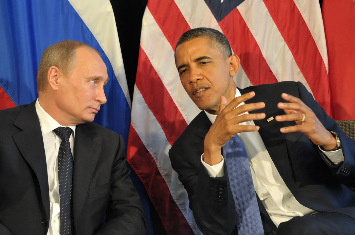 Владимир Путин и Барак Обама.