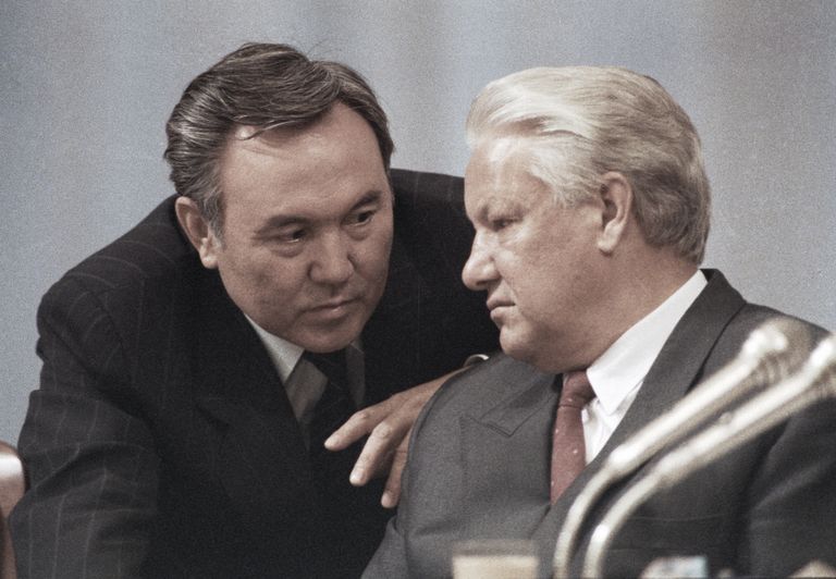 Nazarbajev ja Boriss Jeltsin.