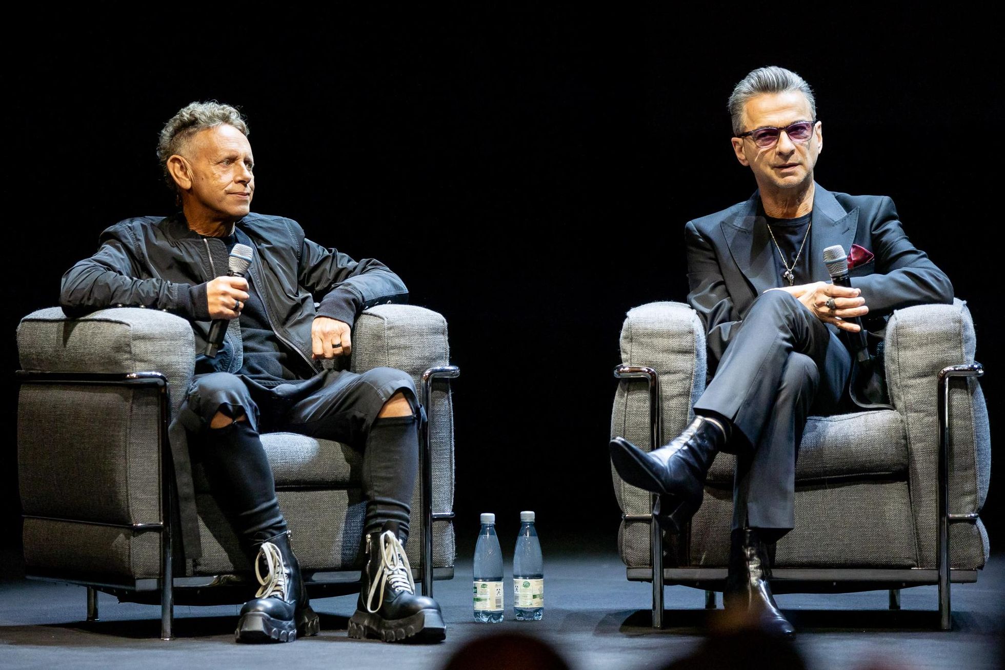 Depeche Mode, Martin L. Gore ja Dave Gahan Berliinis, «Memento Mori» maailmatuuri avalikustamisel.
