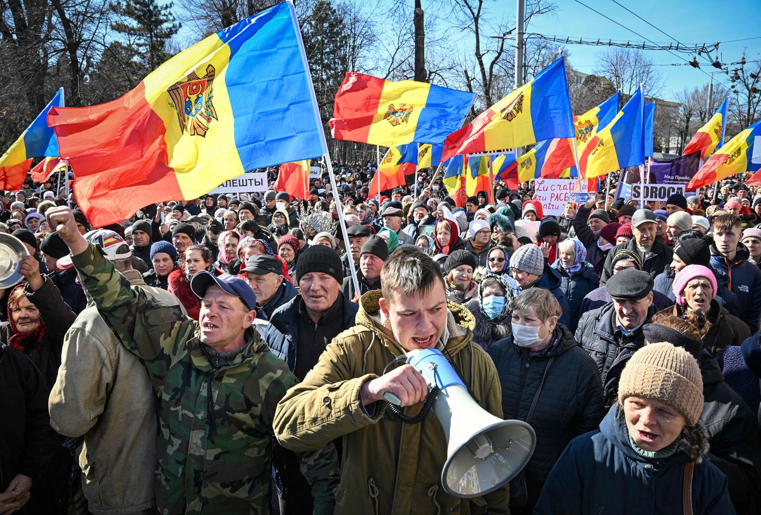 Протесты пророссийских сил в Молдове