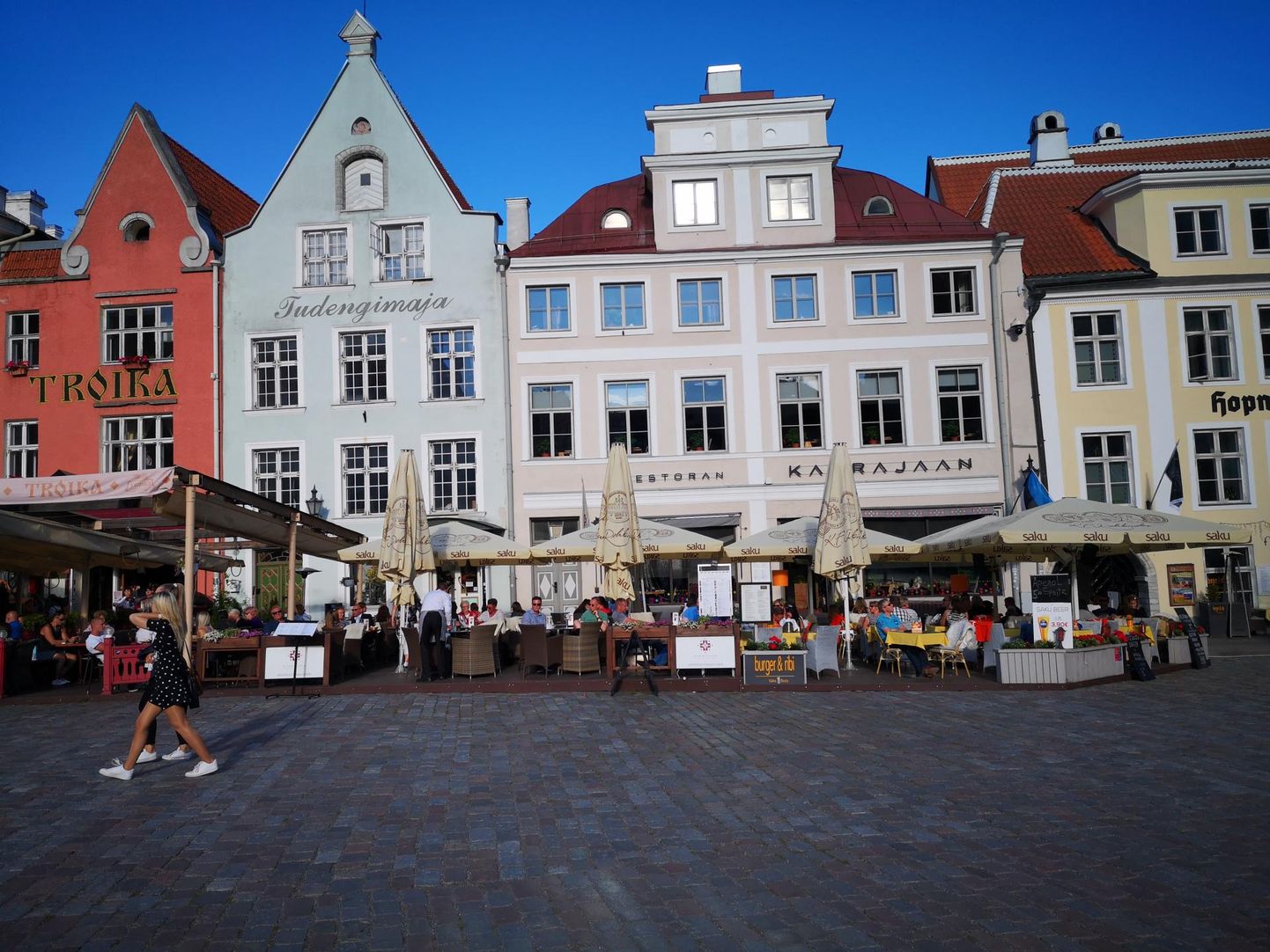 Restaurants in Tallinn’s Old Town.