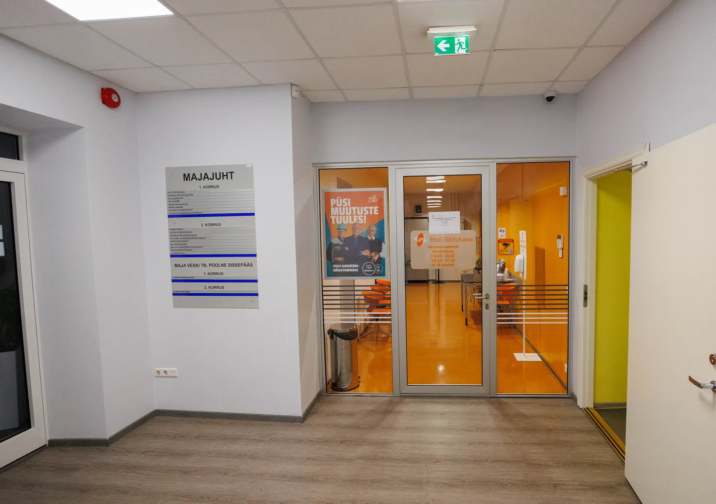 Töötukassa Antsla büroo Võrumaal.
