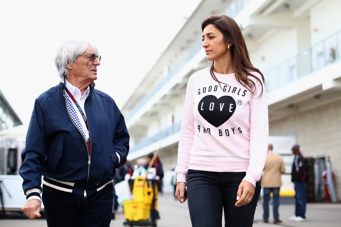 Bernie Ecclestone ja tema abikaasa Fabiana Flosi.
