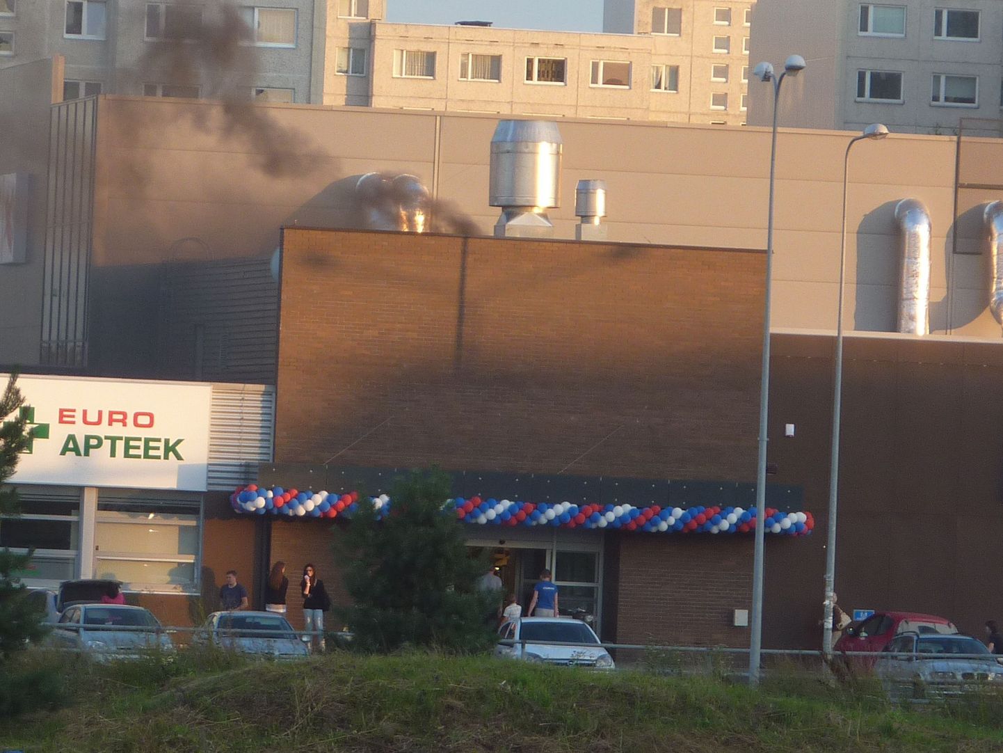 Пожар в магазине Maxima 18 августа